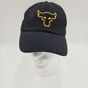 Under Armour Project Rock‎ Bull Hat Cap OSFA Black Gold Adjustable Training